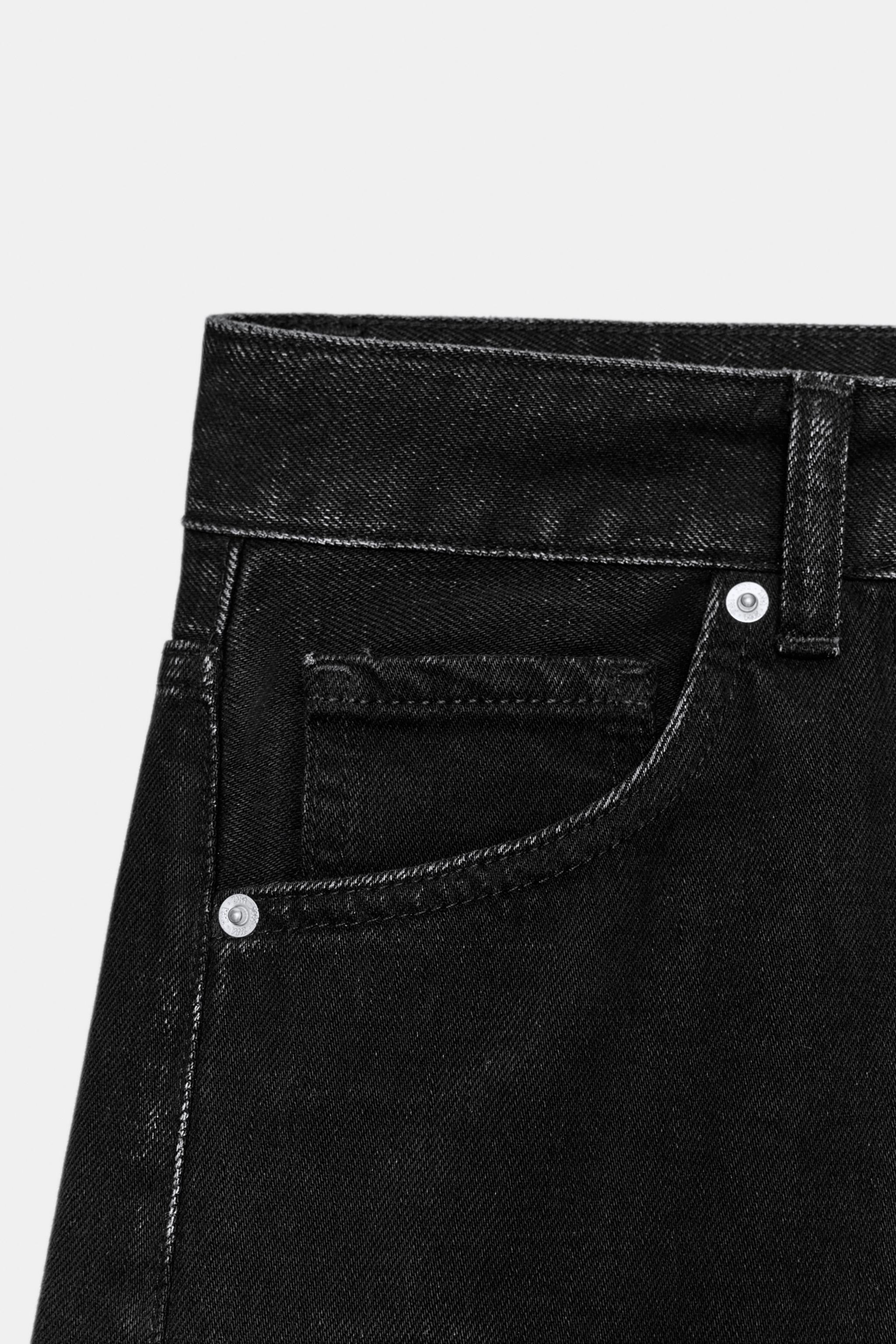 TRF MID-RISE FOLDED BAGGY JEANS